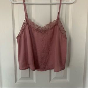 Cropped Wild Fable Lace Tank